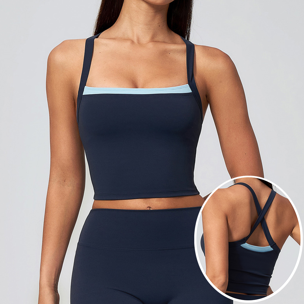 Minimizer Bra Women - Women Criss Cross Back Yoga Tank