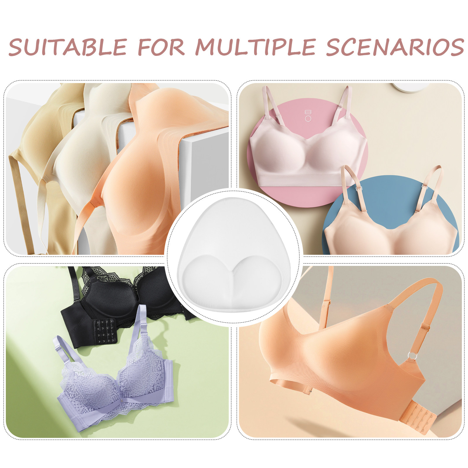 1Pair Invisible Silicone Bra P - Push Up Bra Silicone ulasan dan harga