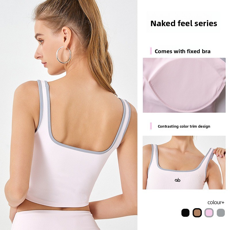 Women Summer Ribbed Yoga Tank  - Minimizer Bra Women ulasan dan harga